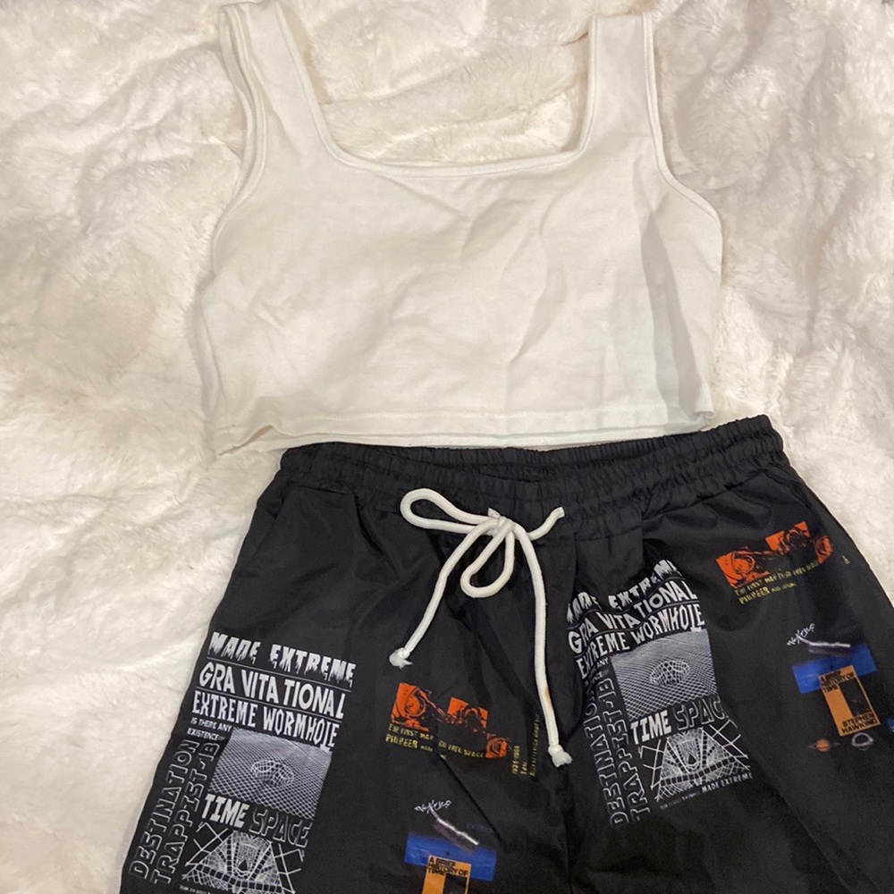 2 piece tank and art deco pants